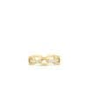 18K YELLOW GOLD NAVARRA HARD CHAIN LINK RING BAND